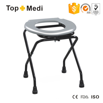 Silla con inodoro plegable de acero Topmedi Tcm897